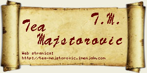 Tea Majstorović vizit kartica